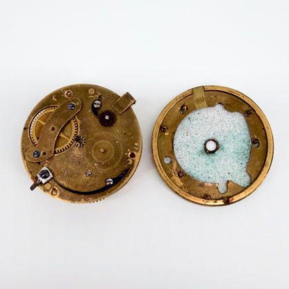 Antique Fusee Pocket Watch Movement - J Barker Easingwould - Spares/Repair