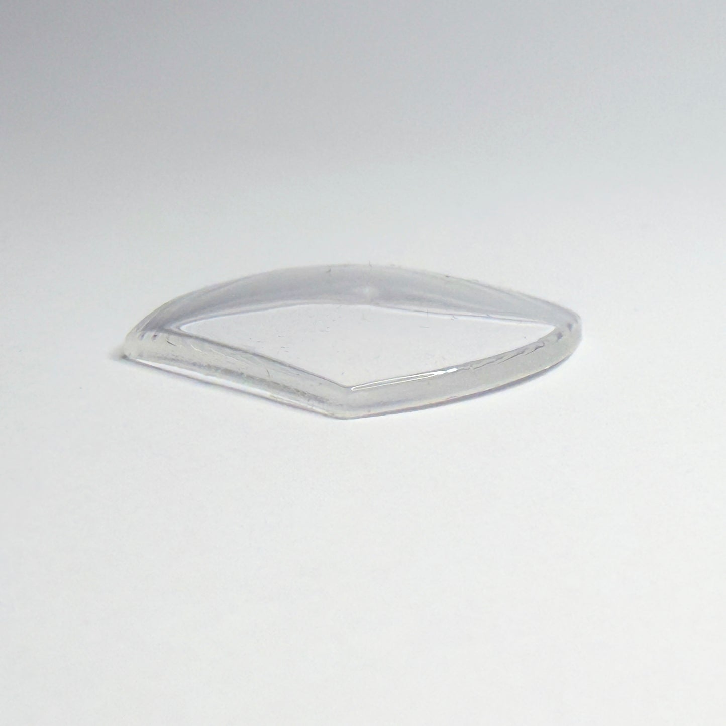Tonneau / Barrel - Bottom Edge Curved (Both Sides) - G-S Flexo Acrylic Watch Crystals - Vintage New Old Stock