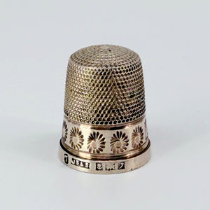 Vintage Sterling Silver Thimble – James Swann & Son – Birmingham 1958