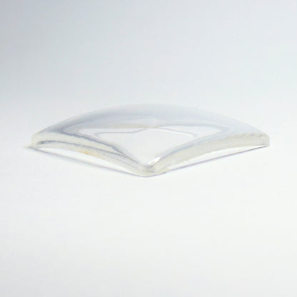 Square - Bottom Edge Curved (Both Sides) - G-S Flexo Acrylic Watch Crystals - Vintage New Old Stock