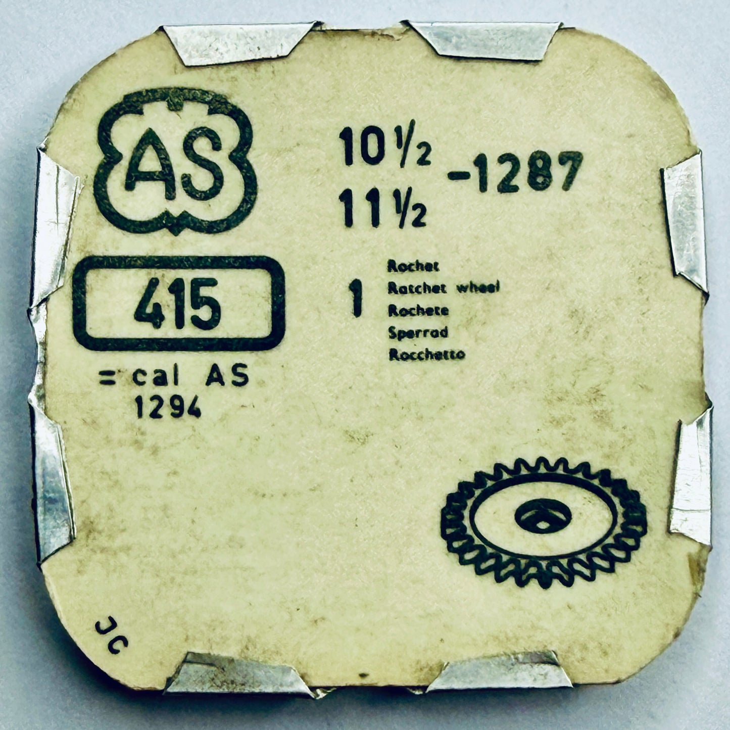 AS 1287 – Ratchet Wheel - 415
