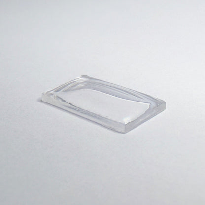 Rectangle Domed - Bottom Edges Flat - G-S Flexo Acrylic Watch Crystals - Vintage New Old Stock