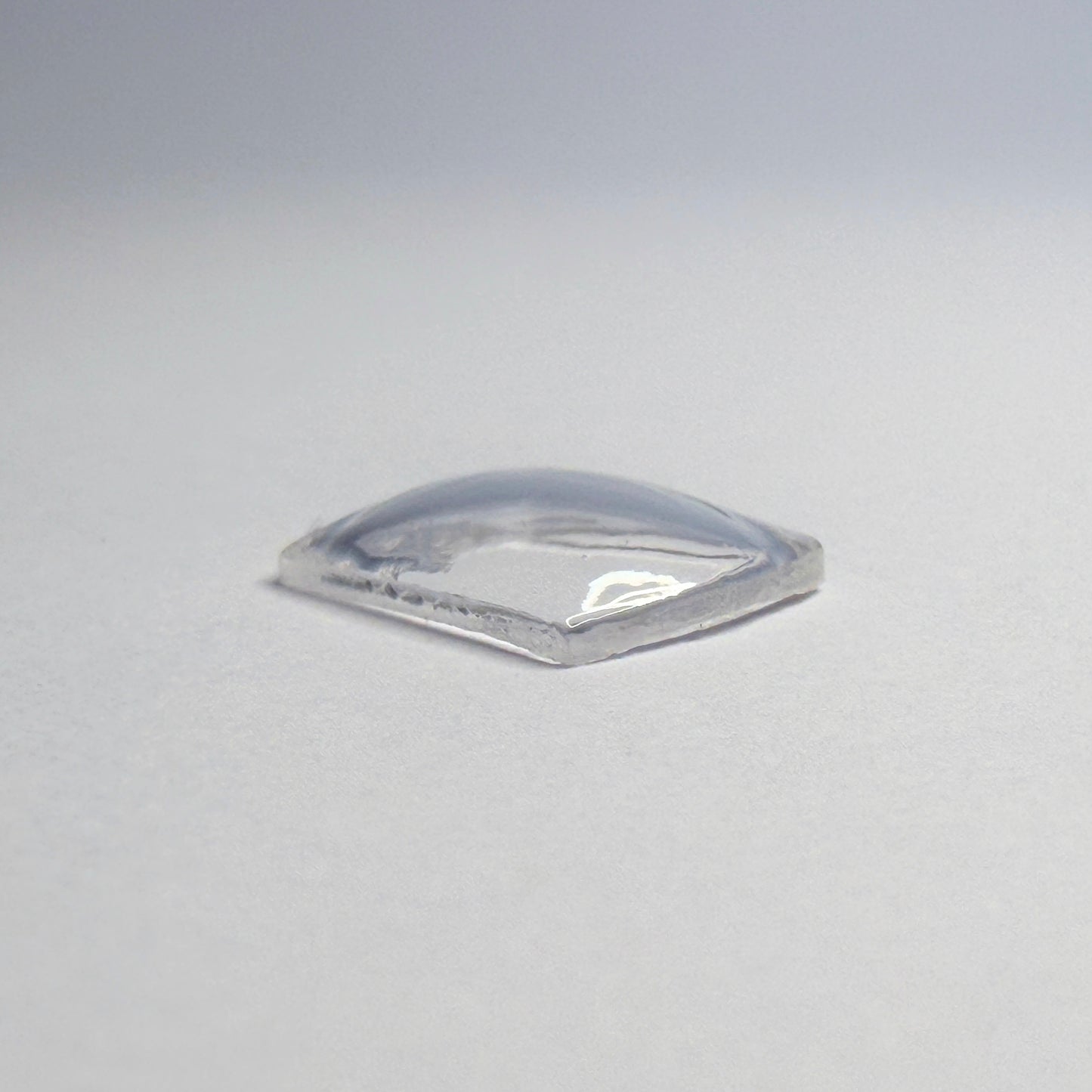Tonneau / Barrel - Bottom Edge Curved (Both Sides) - G-S Flexo Acrylic Watch Crystals - Vintage New Old Stock