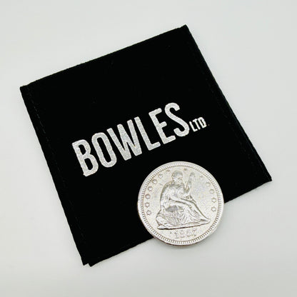 1857 Seated Liberty Quarter Dollar Silver Coin — United States — Antique US Silver Coin