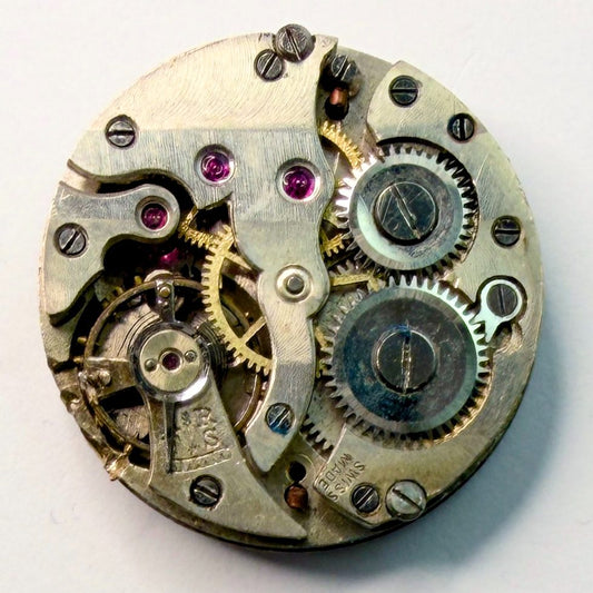 22mm Swiss Watch Movement – Damaged Balance, For Spares or Repair - image 1