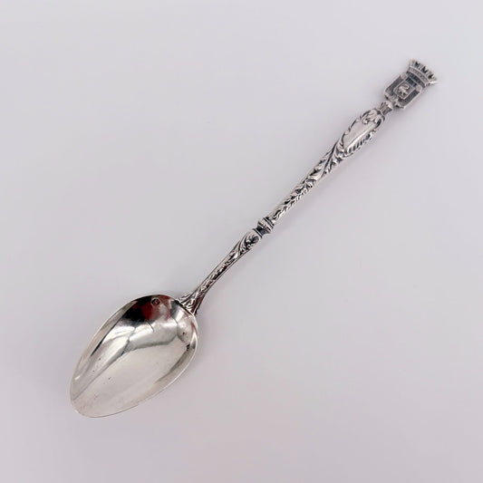 French 800 Silver Boulogne-sur-Mer Souvenir Teaspoon - image 2