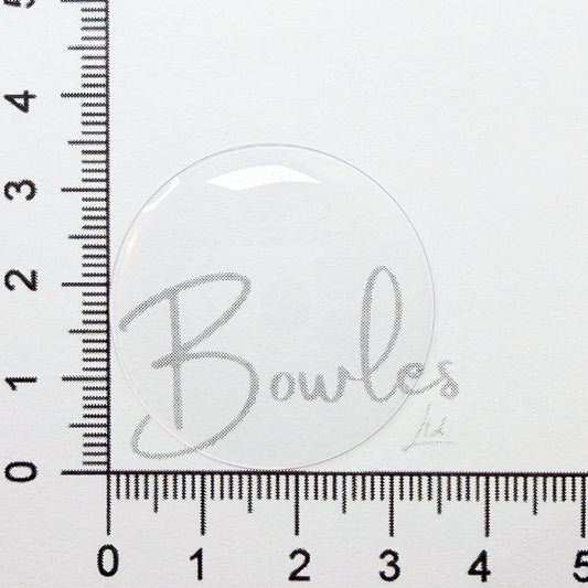 Antique New Old Stock — 34.4 mm — Round Extra Low Dome — Mineral Glass Watch Crystal — WC0005/157 - image 1