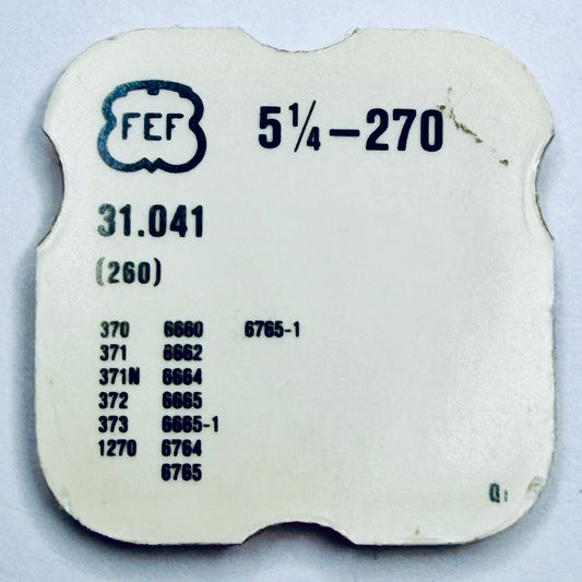 FEF 270 – Minute Wheel (31.041 / 260)