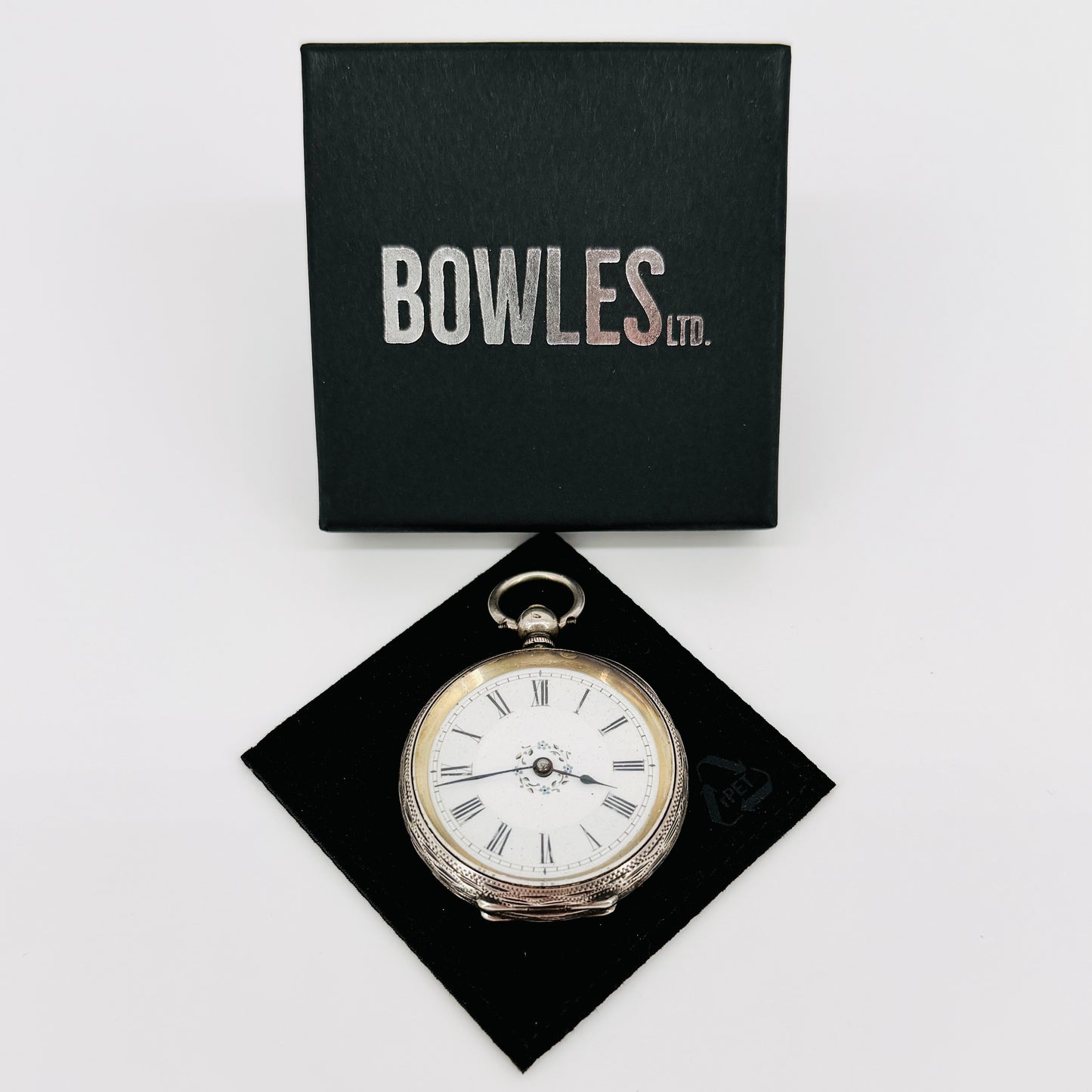 Antique Swiss 935 Silver Pocket Watch - Key Wound - Working