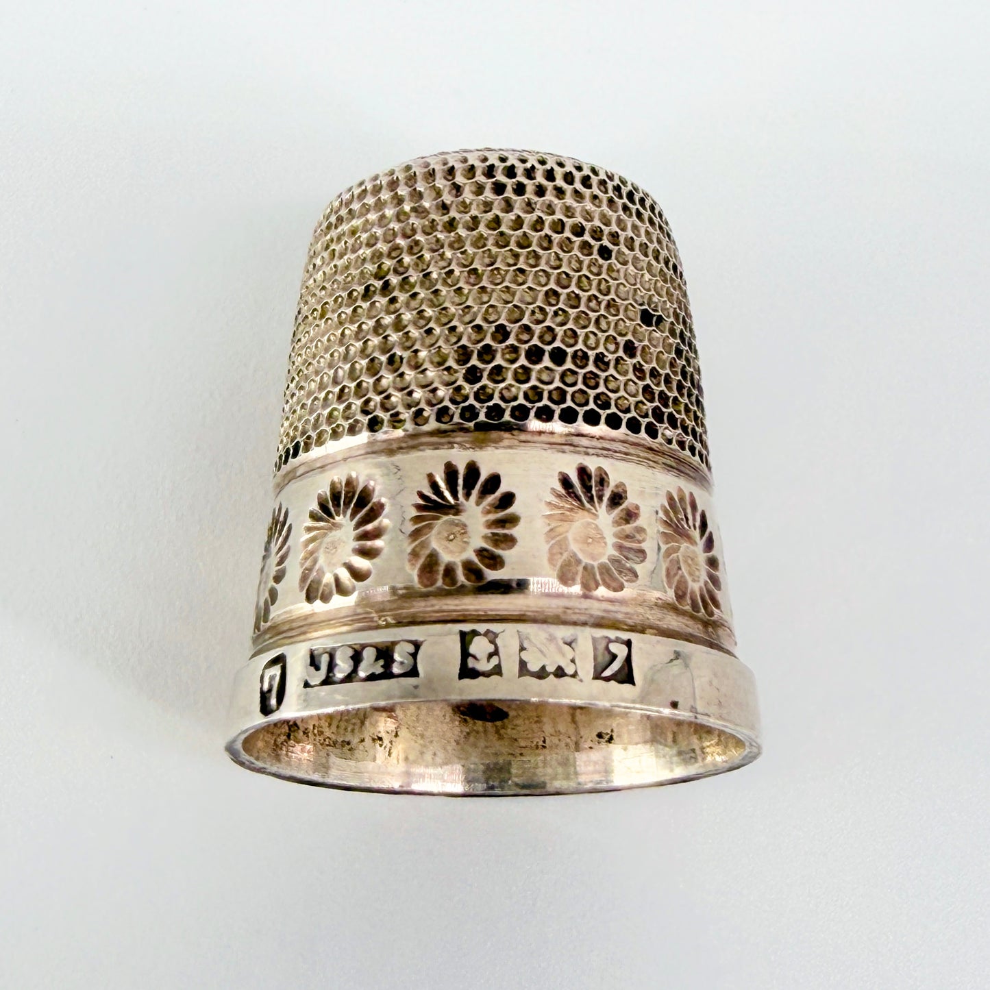 Vintage Sterling Silver Thimble – James Swann & Son – Birmingham 1958