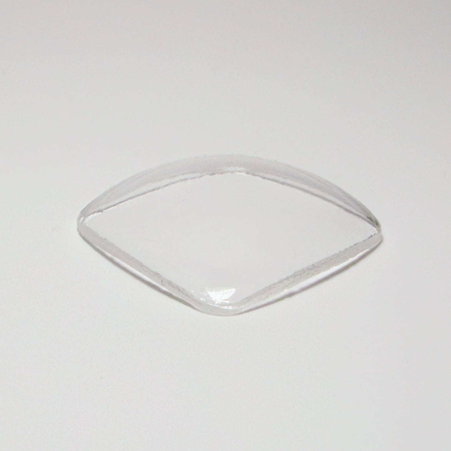 Curved Square - Bottom Edge Curved (Both Sides) - G-S Flexo Acrylic Watch Crystals - Vintage New Old Stock
