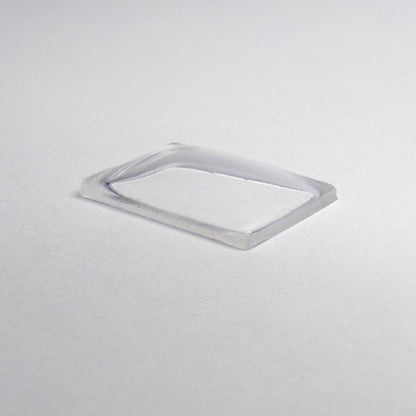 Rectangle Domed - Bottom Edges Flat - G-S Flexo Acrylic Watch Crystals - Vintage New Old Stock