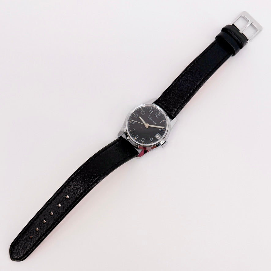Lucerne Manual Wind Wristwatch - Black Dial - c.1970s - Working