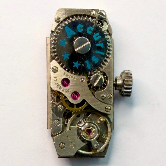 FHF 59-21 Watch Movement for Accurist – 21.4 x 9mm, 17 Jewels, Working - image 1