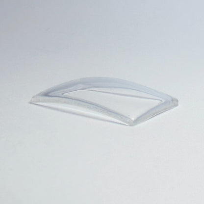 Rectangle - Bottom Edge Curved (Both Sides) - G-S Flexo Acrylic Watch Crystals - Vintage New Old Stock