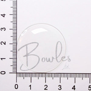 33.8mm Round Low Dome Mineral Glass Watch Crystal - Antique New Old Stock