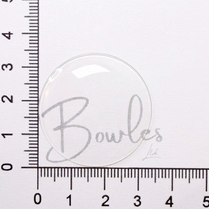 33.8mm Round Low Dome Mineral Glass Watch Crystal - Antique New Old Stock - image 1