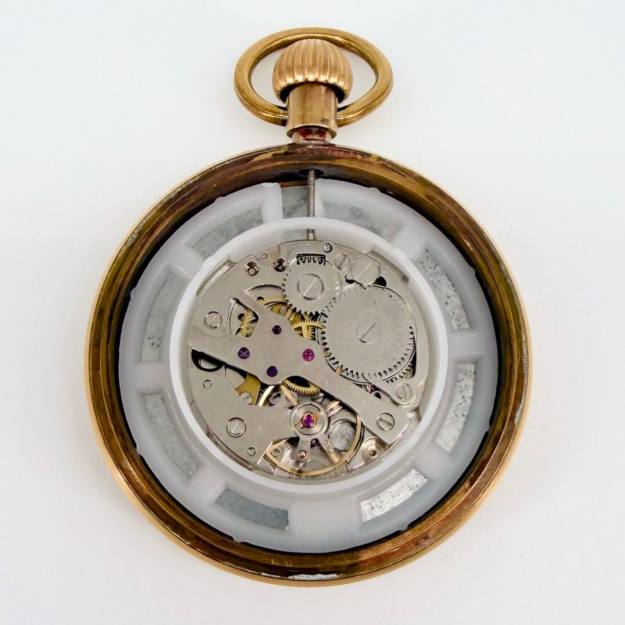 Modern Mechanical Pocket Watch with Chain – Working