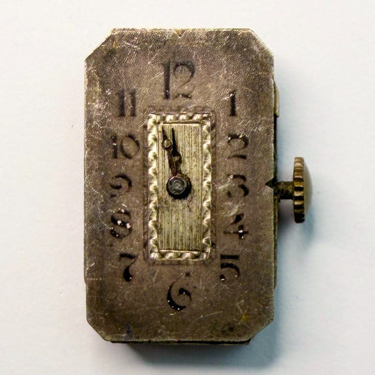 Peseux Rectangular Watch Movement 24.62mm x 14.94mm – For Spares or Repair - image 2