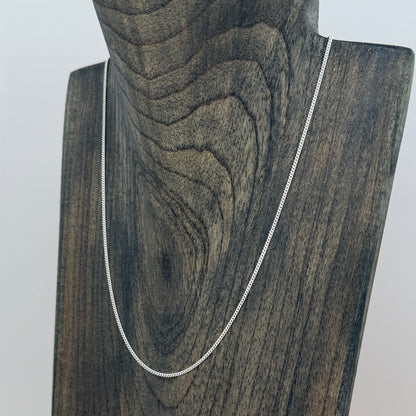 Brand New 925 Sterling Silver Curb Chain Necklace – 16" (40cm)