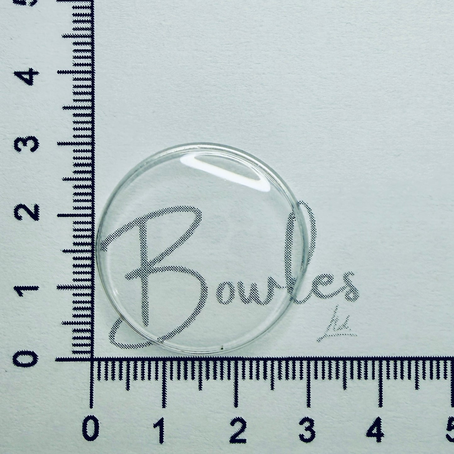 Round - High Domed Pitched Sides (Empire) - P.X. Acrylic Watch Crystals - Vintage New Old Stock