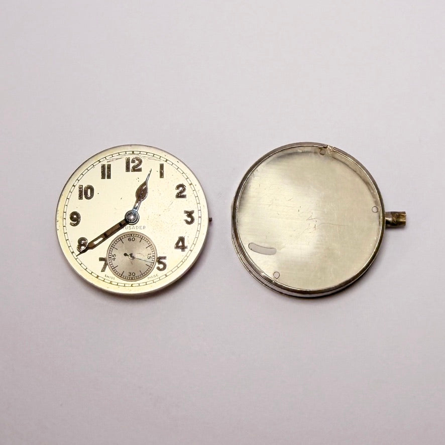 Vintage Crusader Watch Movement – 15 Jewels – Swiss Made – Working