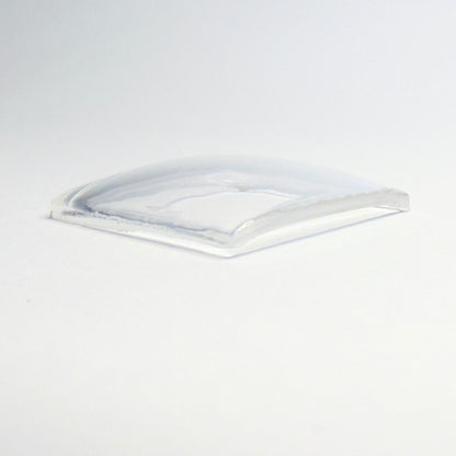 Square - Bottom Edge Curved (One Side) - G-S Flexo Acrylic Watch Crystals - Vintage New Old Stock