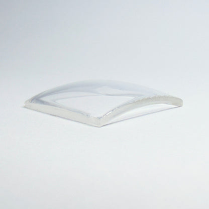 Square - Bottom Edge Curved (One Side) - G-S Flexo Acrylic Watch Crystals - Vintage New Old Stock