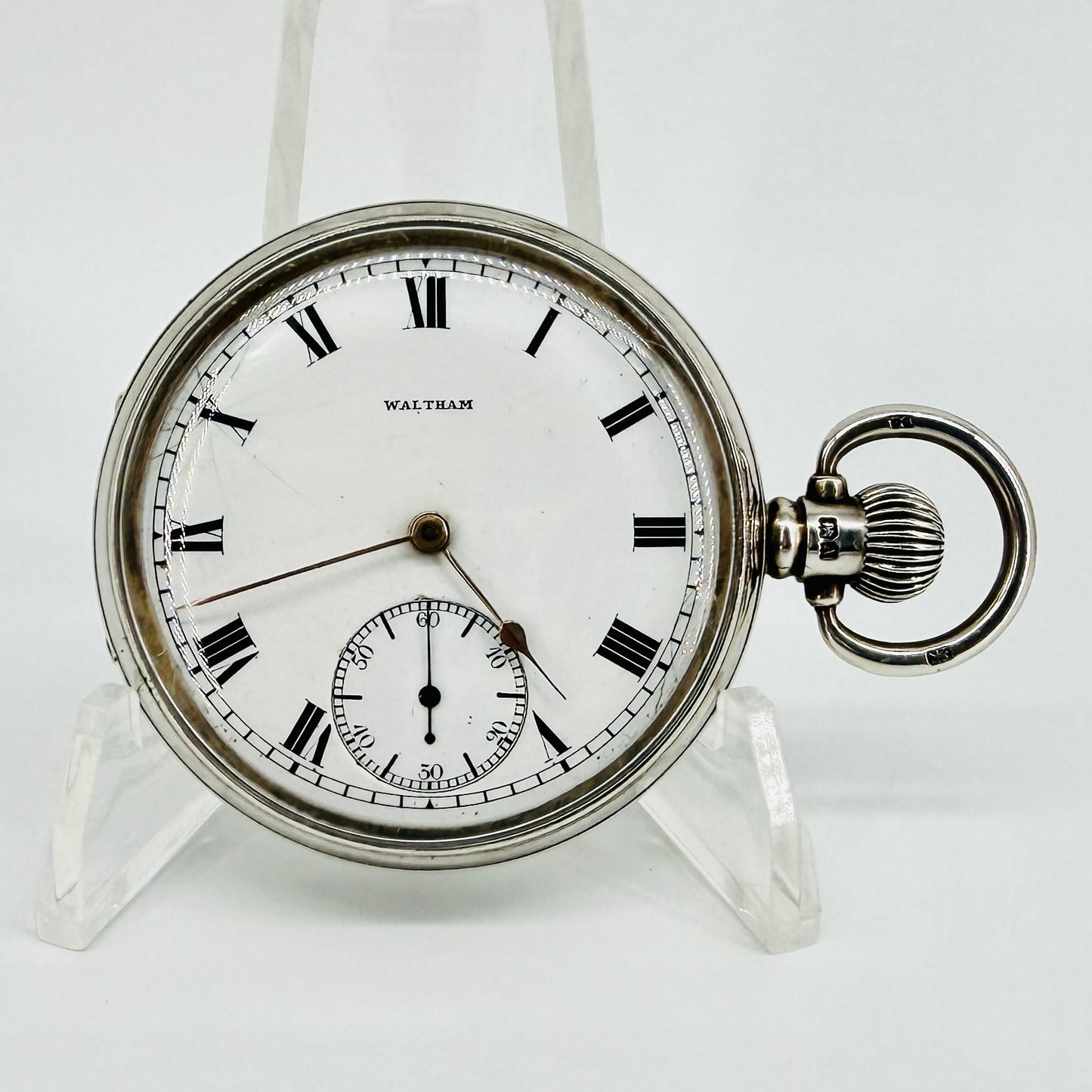 Antique Waltham "Royal" Pocket Watch - 1903 Movement - 1925 Silver Dennison Case - Working