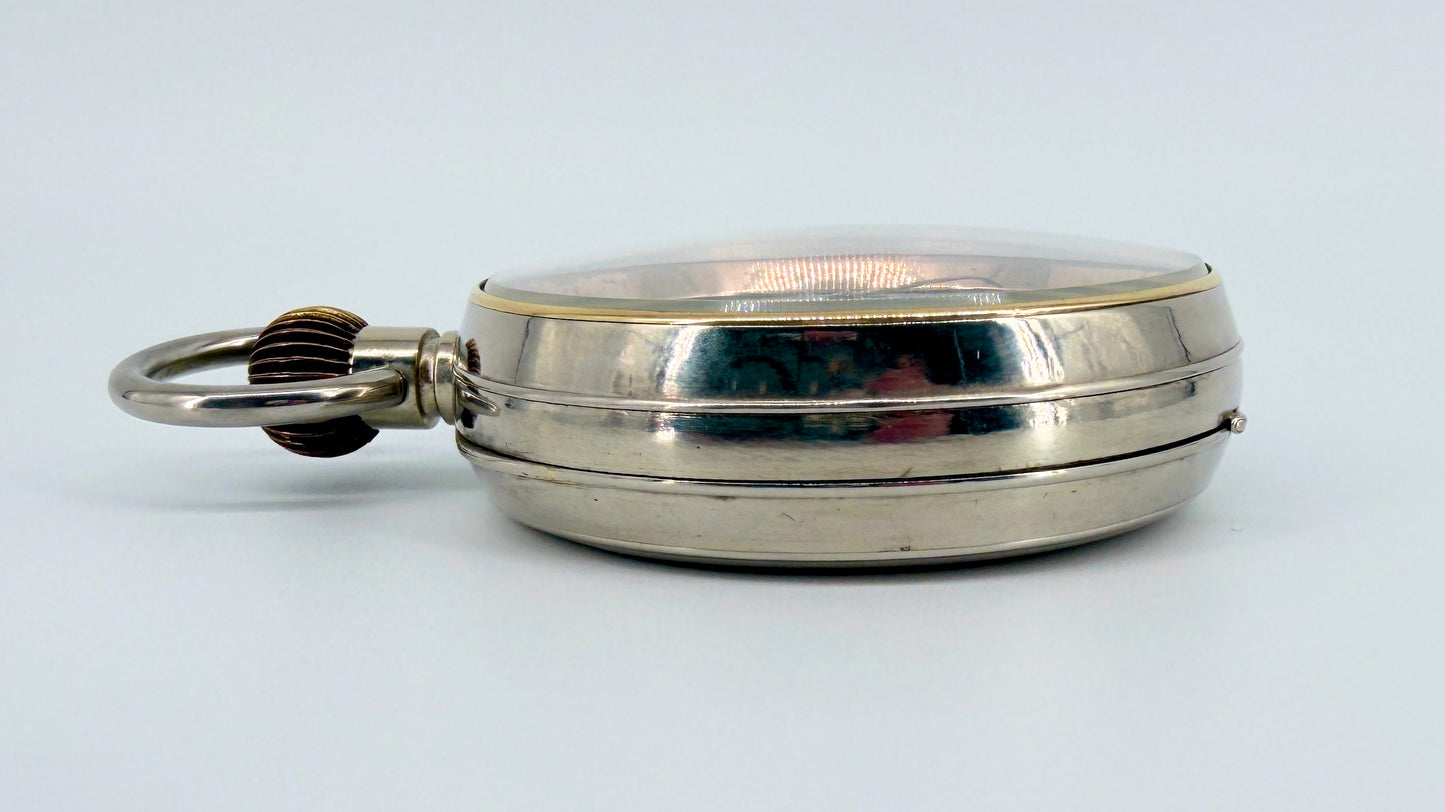 Antique DOXA Goliath Swiss Pocket Watch - 66mm - Working