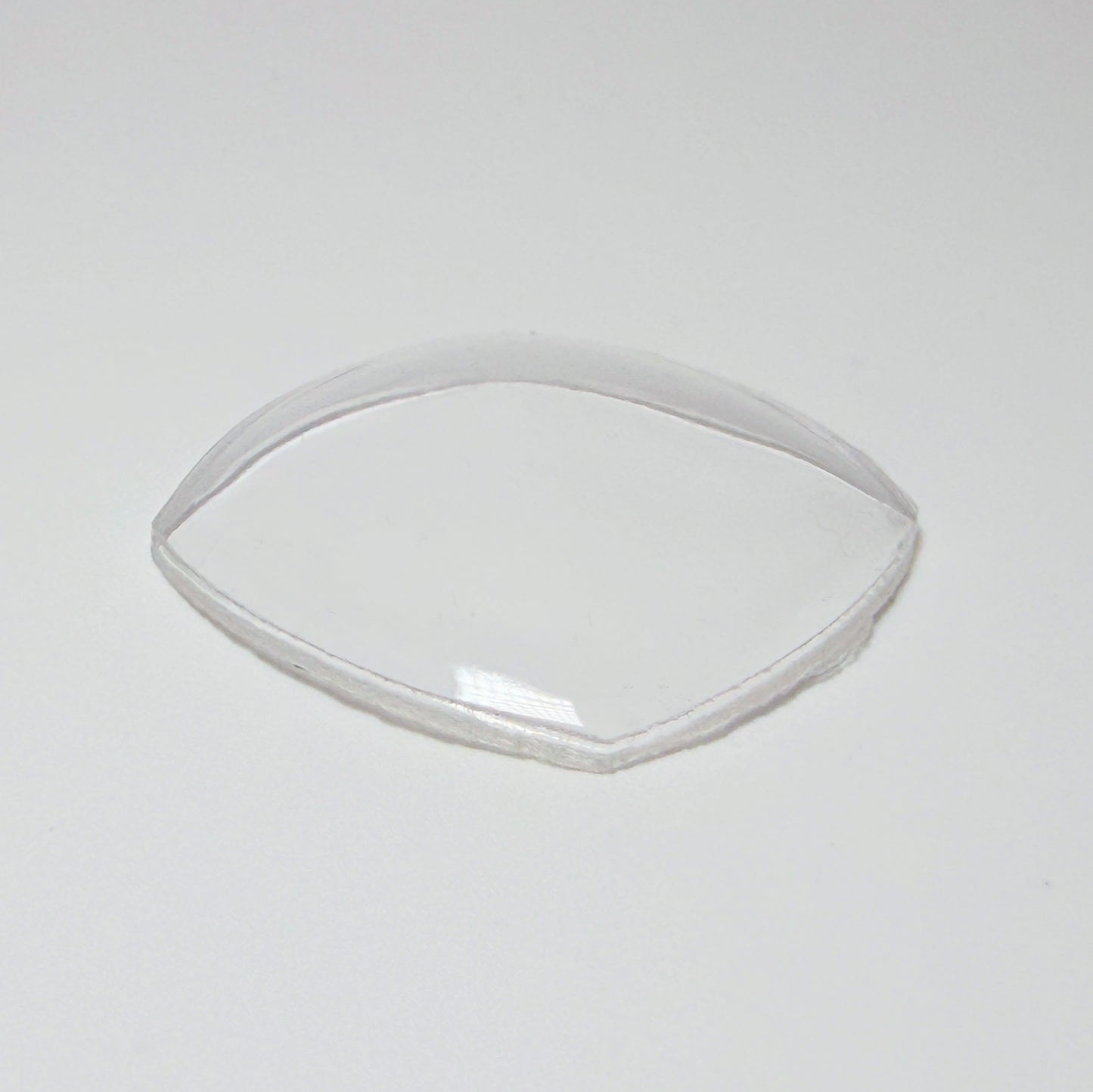 Curved Square - Bottom Edge Curved (Both Sides) - G-S Flexo Acrylic Watch Crystals - Vintage New Old Stock
