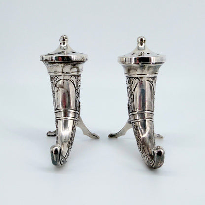 Pair of Antique Norwegian Silver Pepper Pots – Magnus Aase