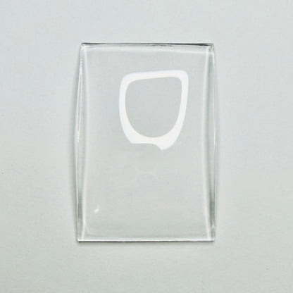 Rectangle - Curved Edge - Domed - BCL Acrylic Watch Crystals - Vintage New Old Stock