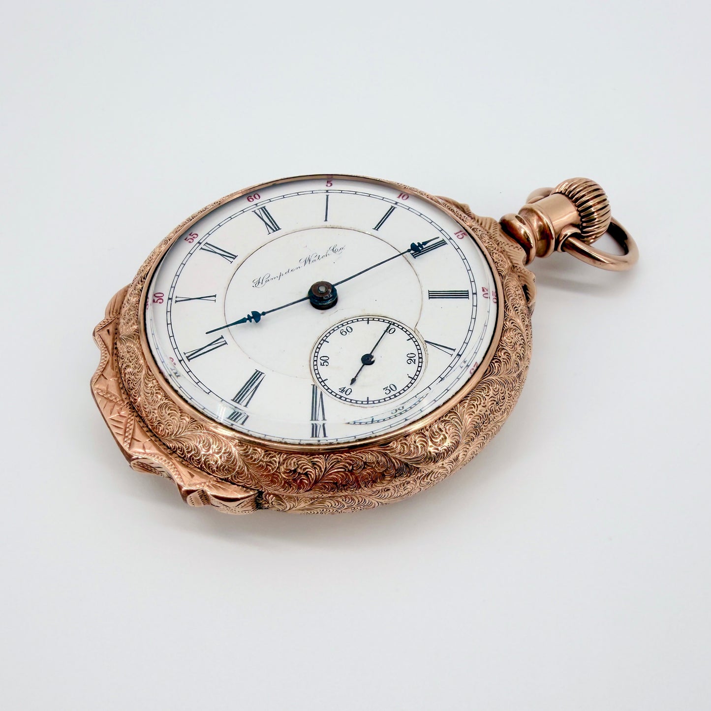 Antique Hampden Model 2 - Special Adjusted Railroad Pocket Watch - c.1892 - Working