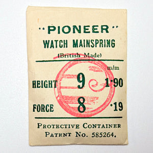 Pioneer Mainspring - H 1.9 mm × T 0.19 mm