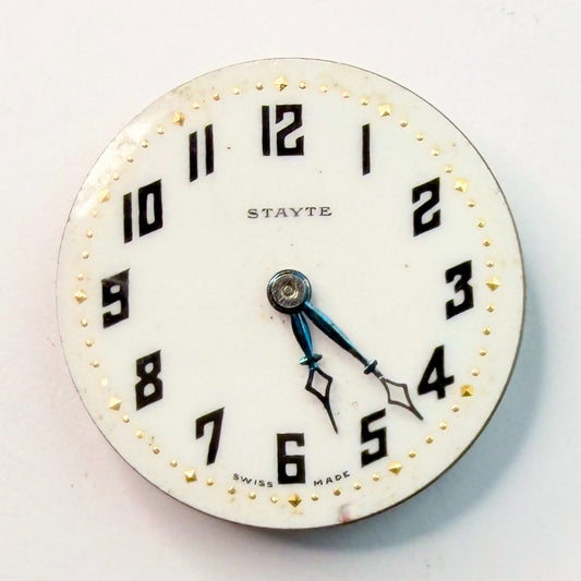 Stayte Swiss 15 Jewel Manual Wind Watch Movement (23.6mm, Runs, No Stem) - image 2