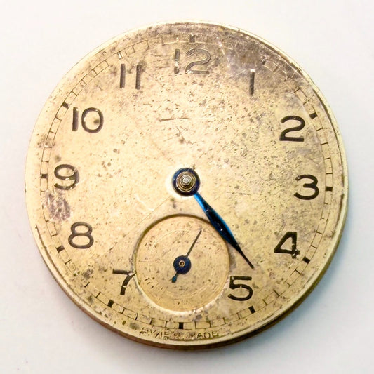 Everite Swiss 15J Manual Wind Pocket Watch Movement 23mm – Working, Minute Hand - image 2
