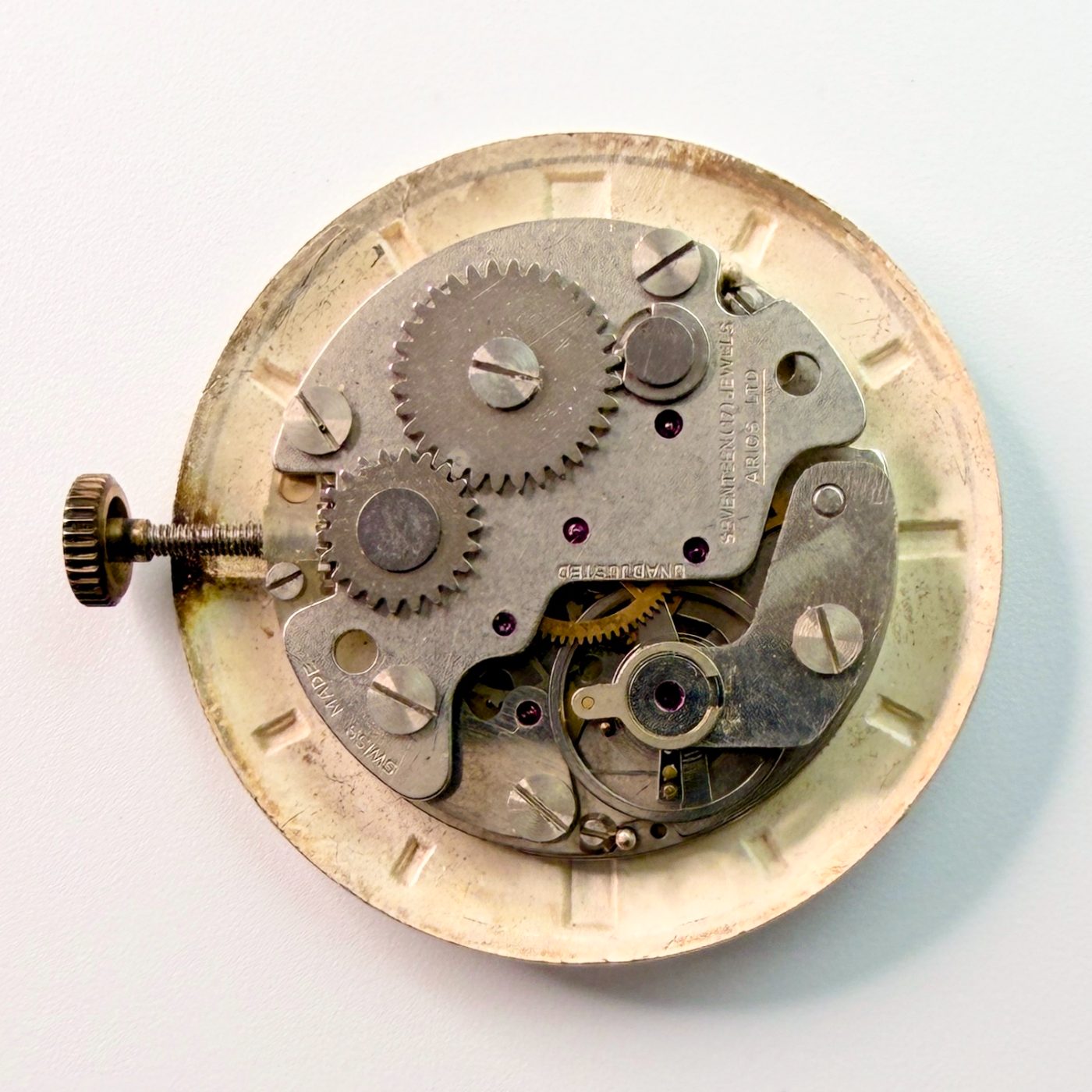Santima 17 Jewels Watch Movement with Dial – Working, 23.7mm - image 2