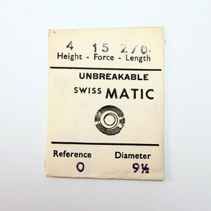 Swiss Matic Mainspring - H 1.5 × T 0.12 × L 270 × D 9.5 mm