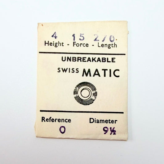 Swiss Matic Mainspring - H 1.5 × T 0.12 × L 270 × D 9.5 mm - image 1