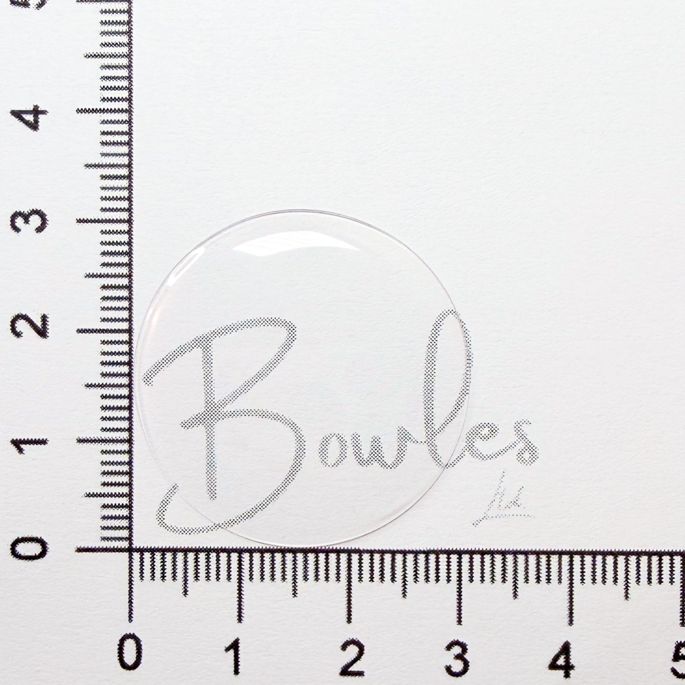 Antique New Old Stock — 30.7 mm — Round Extra Low Dome — Mineral Glass Watch Crystal — WC0005/166 - image 1