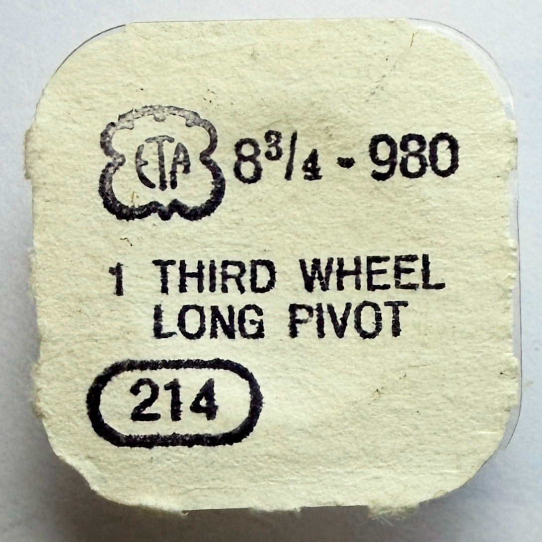 ETA 980 - Third Wheel (Long Pivot) - 214
