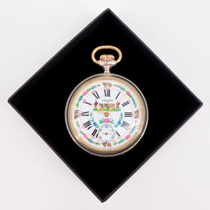Waltham 17 Jewel Pocket Watch – Swiss Unitas Movement – Working