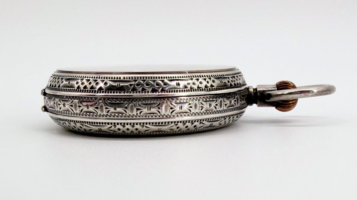 Antique Swiss 935 Silver Pocket Watch - Gédéon Thommen G.T. - Working