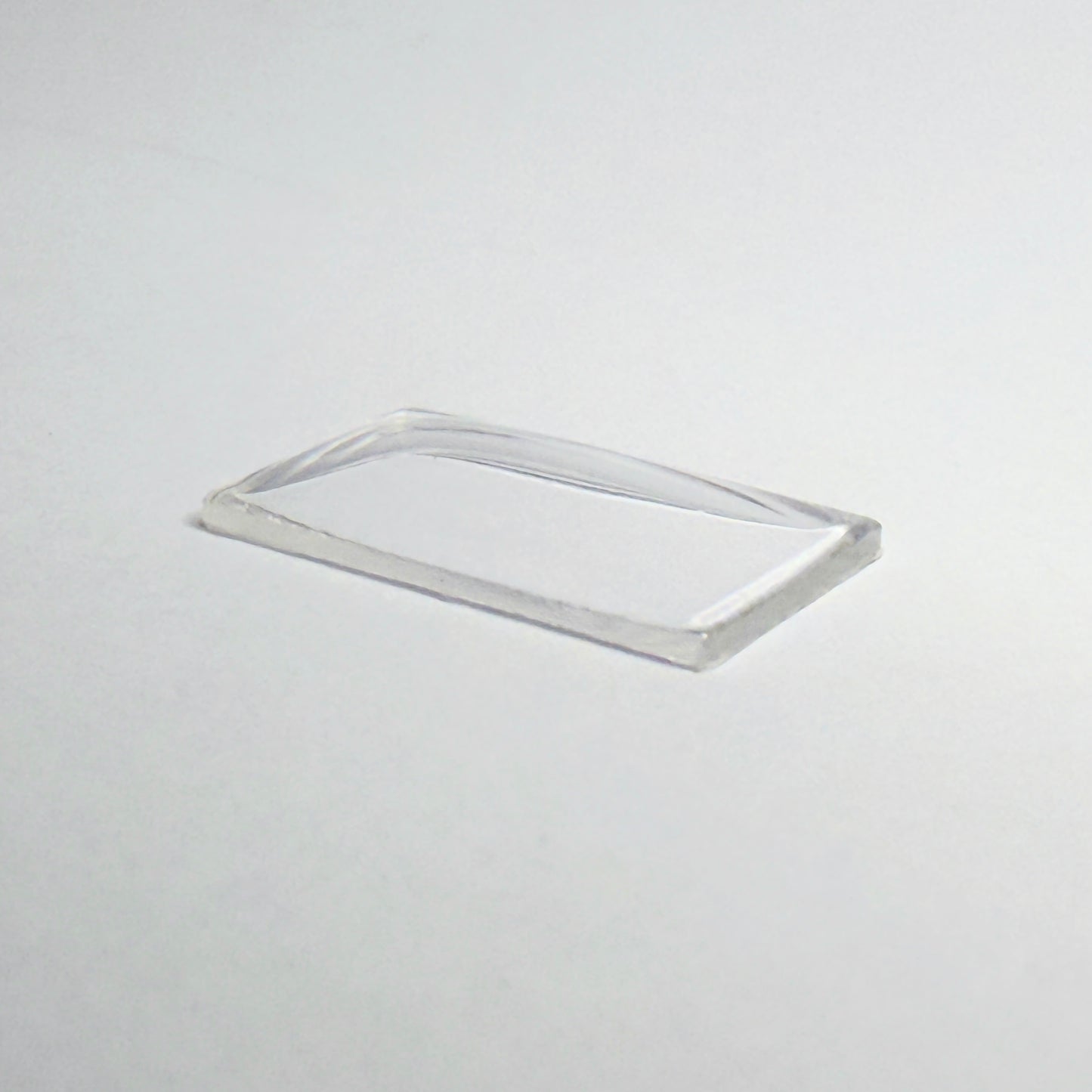 Rectangle Domed - Bottom Edges Flat - G-S Flexo Acrylic Watch Crystals - Vintage New Old Stock