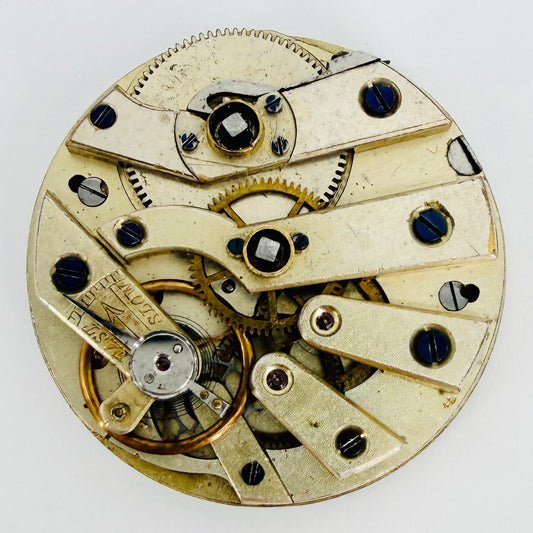 Antique Swiss Pocket Watch Movement - 33.6mm - Working