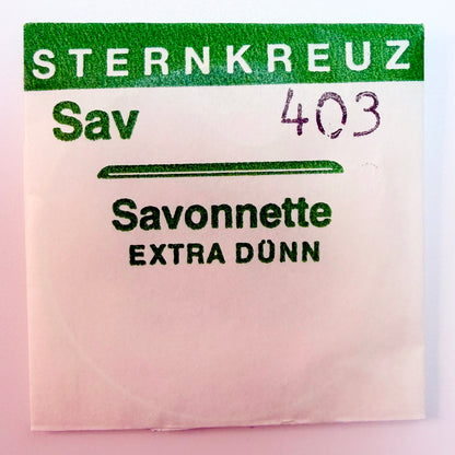 Sternkreuz Savonnette Extra Thin Hunter Pocket Watch Crystals (Acrylic, Low Dome)