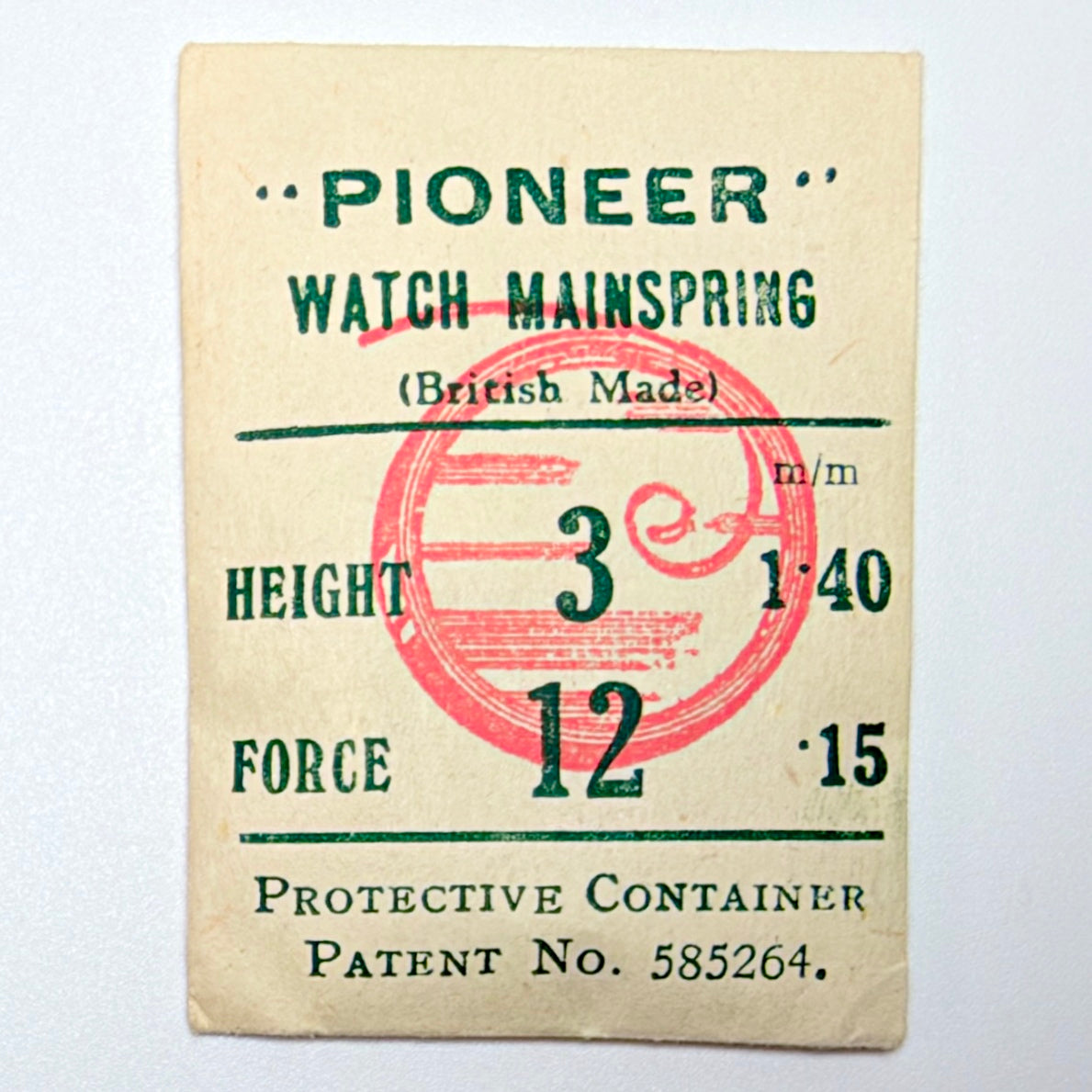 Pioneer Mainspring - H 1.4 mm × T 0.15 mm - image 1
