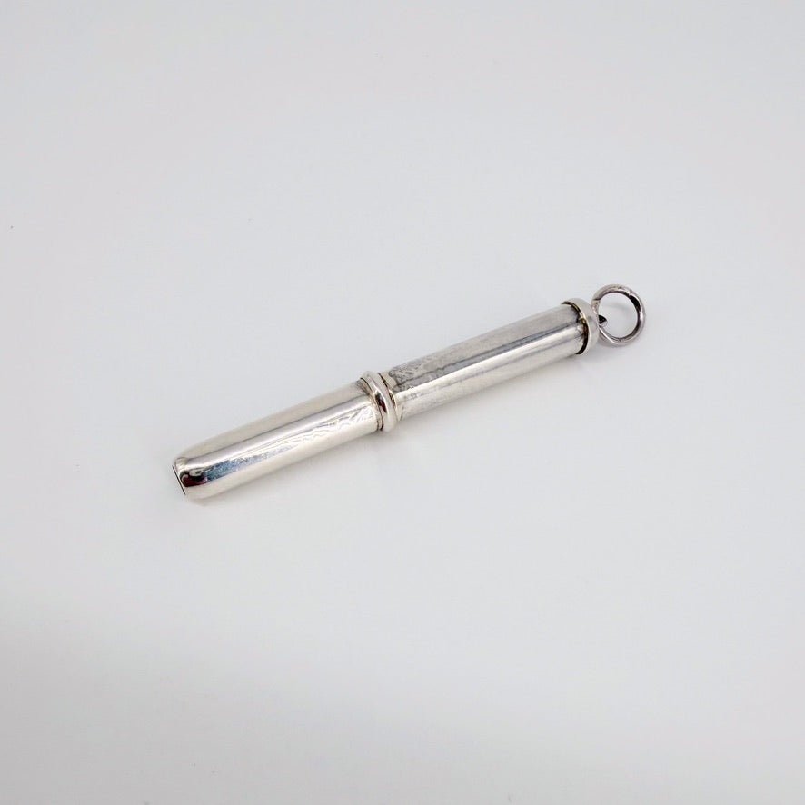 Sterling Silver Retractable Toothpick, Hallmarked London 2005 - image 3