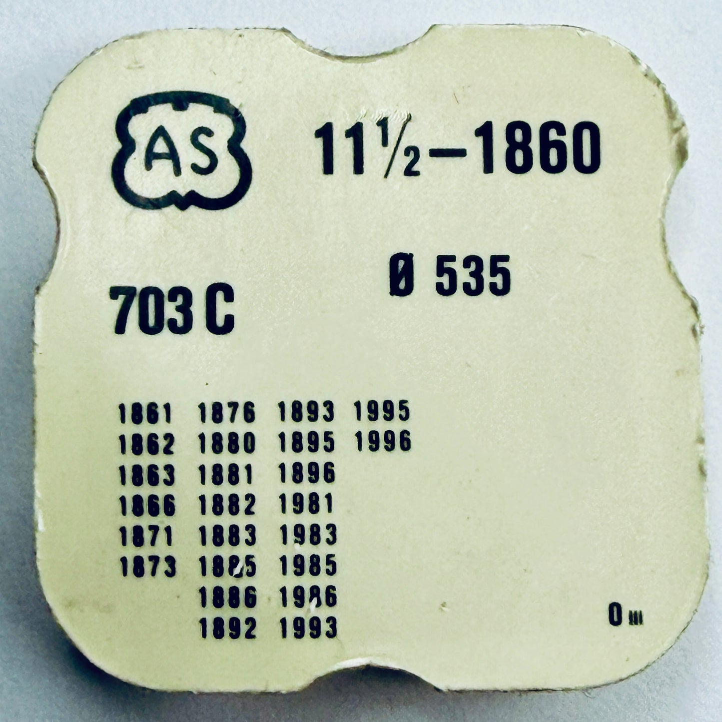 AS 1860 – Escape Wheel - 703 C